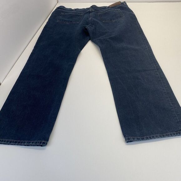 Eddie Bauer Men’s T44X34 Denim Jeans Blue Relaxed Fit Medium Wash 100% Cotton - Picture 15 of 16